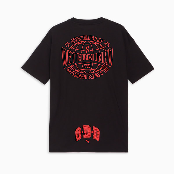 メンズ バスケットボール シグネチャー SCOOTS トレイル BLAZING 半袖 Tシャツ, PUMA Black, extralarge-JPN