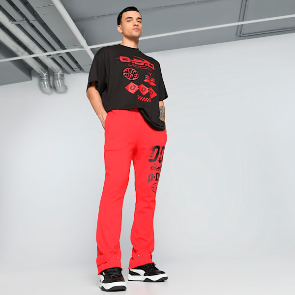 Scoots Trail Blazing Basketball Men's Relaxed Fit Sweatpants, For All Time Red, extralarge-IND