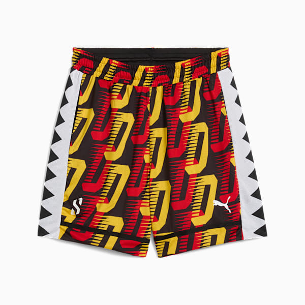 Scoot All Jaws All-Over Print Men's Basketball Shorts, PUMA Black-AOP, extralarge