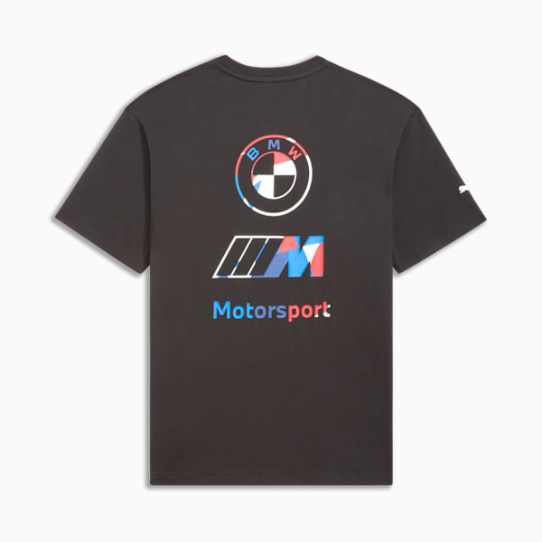 BMW M Motorsport Stacked Logo Tee Men, PUMA Black, extralarge