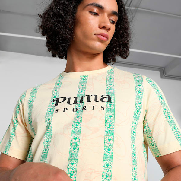 SUPER Men's Printed Tee, Creamy Vanilla, extralarge-IND