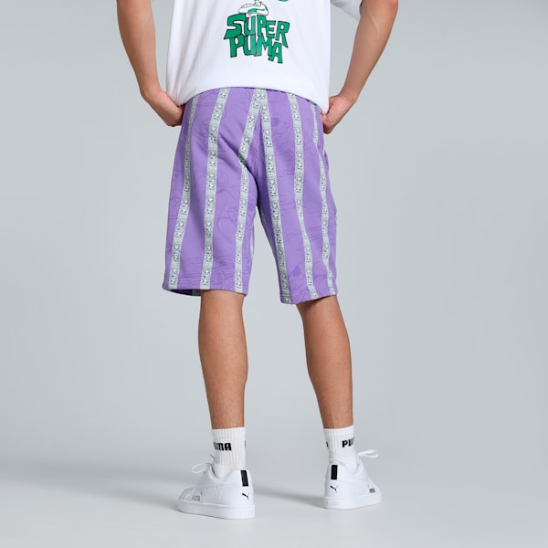 SUPER Printed Men's Shorts, Lavender Fog, extralarge-IND