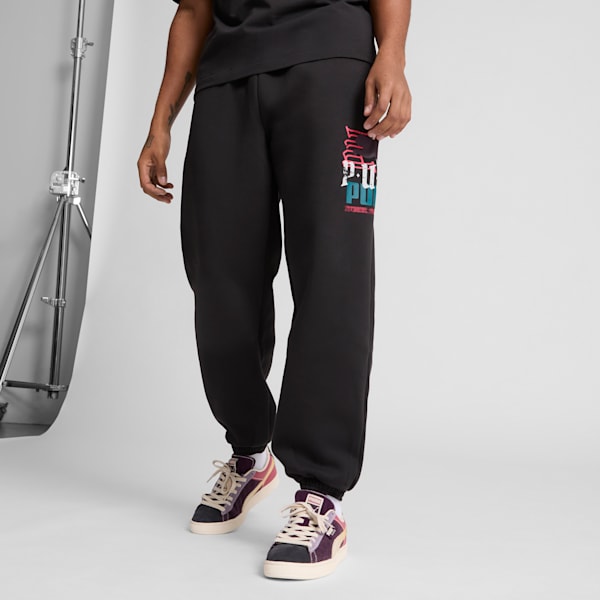 CLASSICS PLAY LOUD Men's Sweatpants, PUMA Black, extralarge
