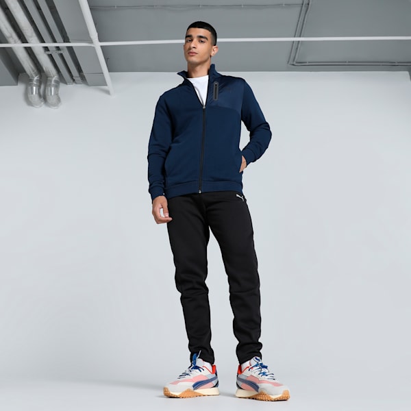 UTILITY Overlay Men's Sweat Jacket, Club Navy, extralarge-IND