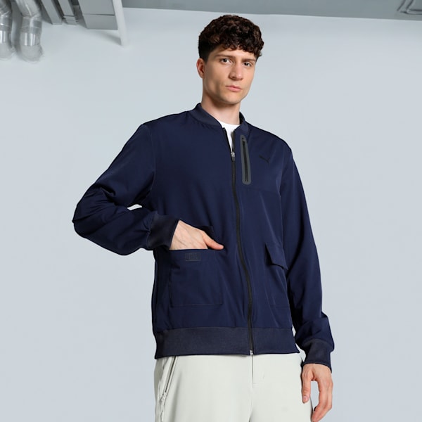 UTILITY Men's Bomber Jacket, Club Navy, extralarge-IND