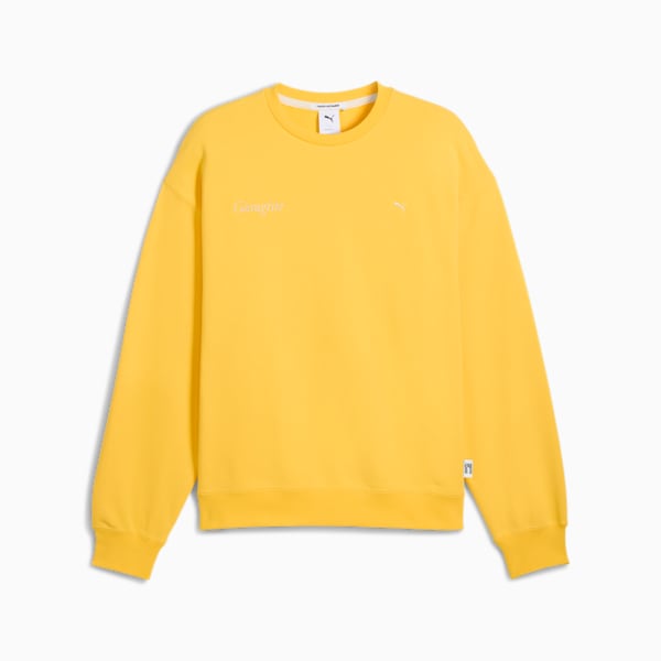MMQ Men's Graphic Crew, Sunny Yellow, extralarge