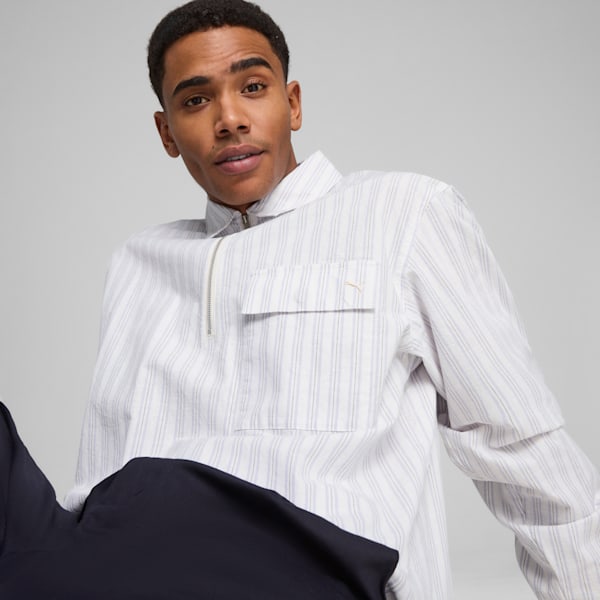 MMQ Men's Half-Zip Relaxed Fit Shirt, Cool Weather, extralarge-IND