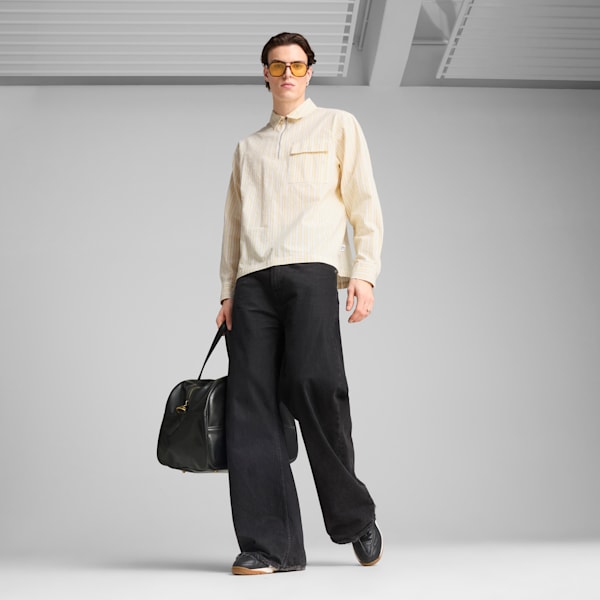 Camisa de cuello con cierre MMQ II para hombre, Sunny Yellow, extralarge