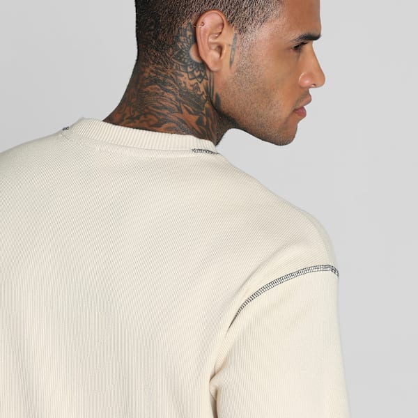 MMQ Men's Rib Tee, Alpine Snow, extralarge-IND