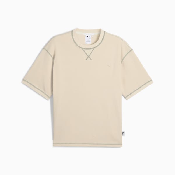 MMQ Men's Rib Tee, Alpine Snow, extralarge