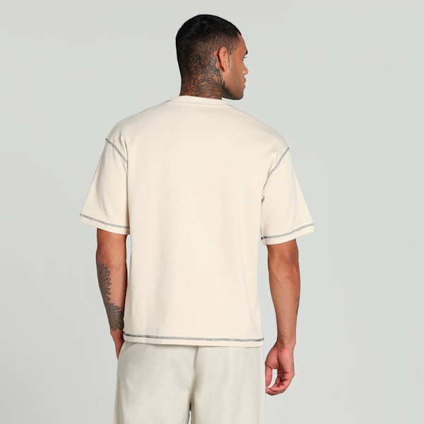 MMQ Men's Rib Tee, Alpine Snow, extralarge
