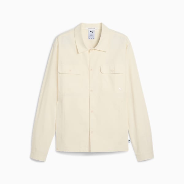 MMQ Ripstop Men's Relaxed Fit Overshirt, Pristine, extralarge-IND
