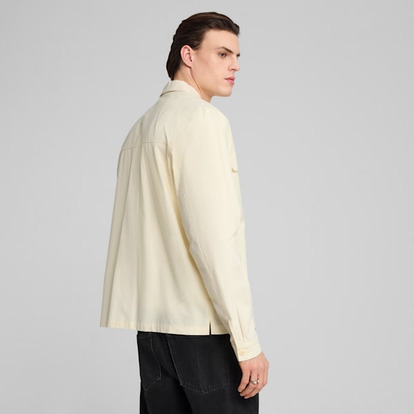 MMQ Ripstop Men's Relaxed Fit Overshirt, Pristine, extralarge-IND