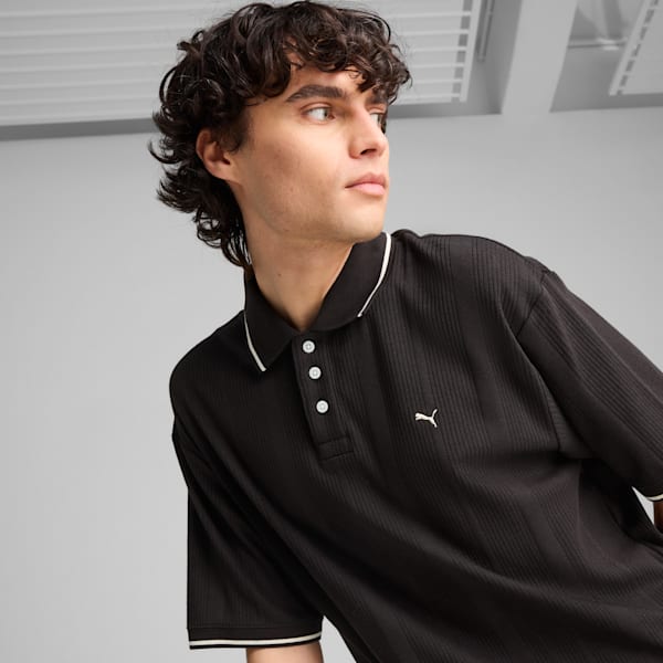 Polo para hombre MMQ, PUMA Black, extralarge
