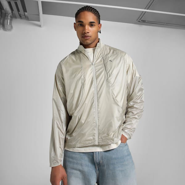 MMQ SPORT Pertex® Men's Relaxed Fit Packable Jacket, Desert Dust, extralarge-IND