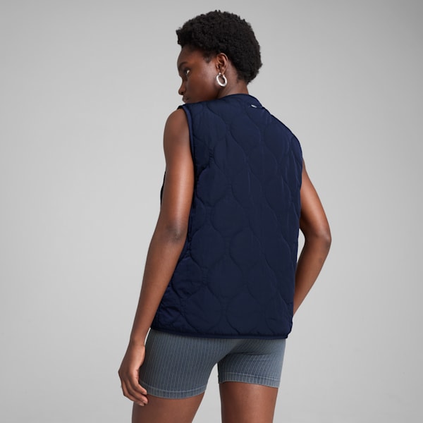 YONA Women's Reversible Vest, New Navy, extralarge
