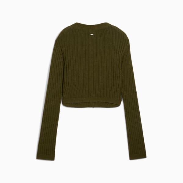 Saco tejido YONA para mujer, Olive Drab, extralarge