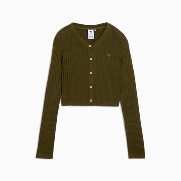 Saco tejido YONA para mujer, Olive Drab, extralarge