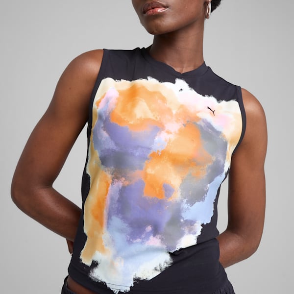 YONA Women's Graphic Top, New Navy, extralarge