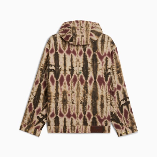 PALAIS ARTISAN Seersucker Men's Oversized Jacket, Chocotart, extralarge-IND