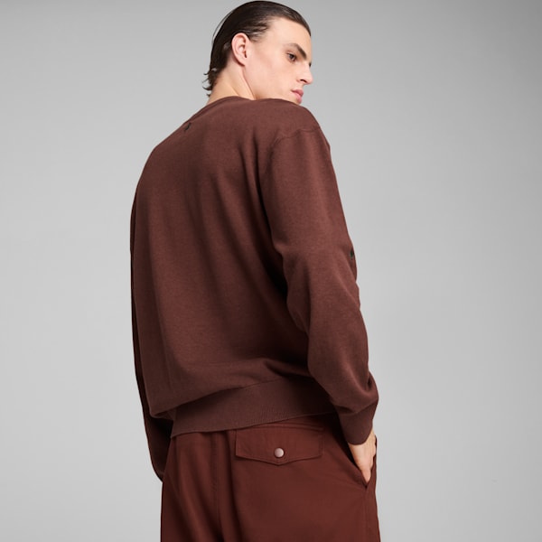 PALAIS ARTISAN Men's Crew Top, Chocotart, extralarge