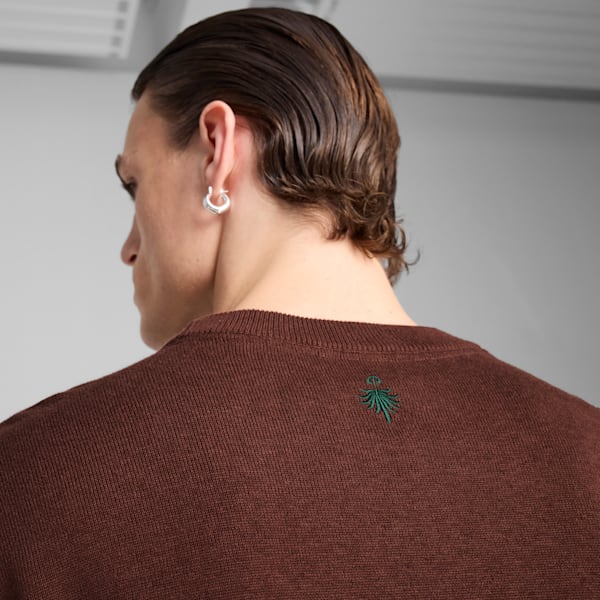 PALAIS ARTISAN Men's Crew Top, Chocotart, extralarge