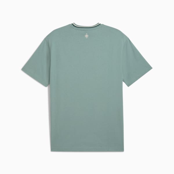 PALAIS ARTISAN Men's Tee, Green Moon, extralarge