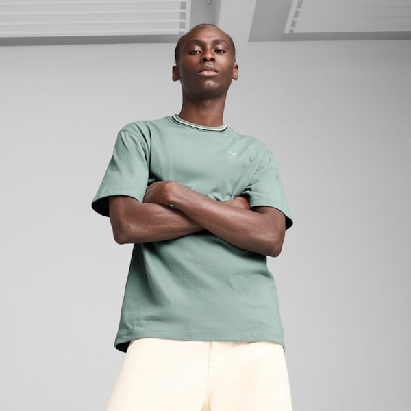 PALAIS ARTISAN Men's Tee, Green Moon, extralarge