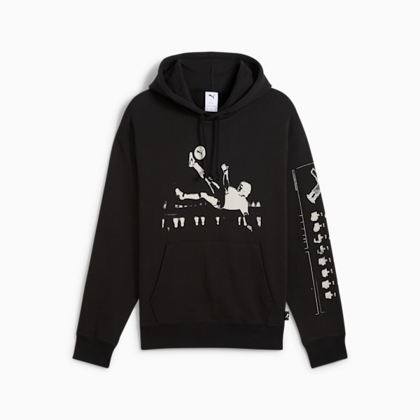 Sudadera con capucha de fútbol para hombre GRAPHICS, PUMA Black, extralarge
