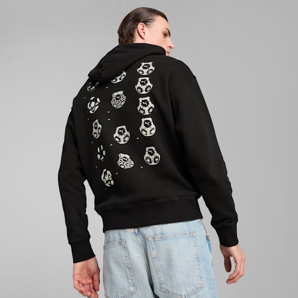Sudadera con capucha de fútbol para hombre GRAPHICS, PUMA Black, extralarge