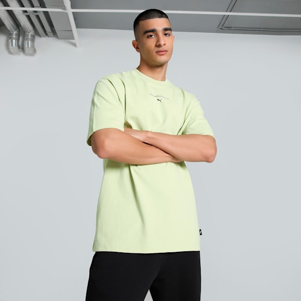GRAPHICS The Cat Men's Tee, Pistachio Green, extralarge-IND