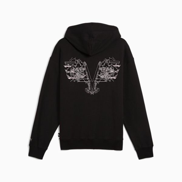 PUMA x CHARLOTTE ROHDE Men's Relaxed Fit Hoodie, PUMA Black, extralarge-IND