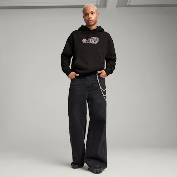PUMA x CHARLOTTE ROHDE Men's Relaxed Fit Hoodie, PUMA Black, extralarge-IND
