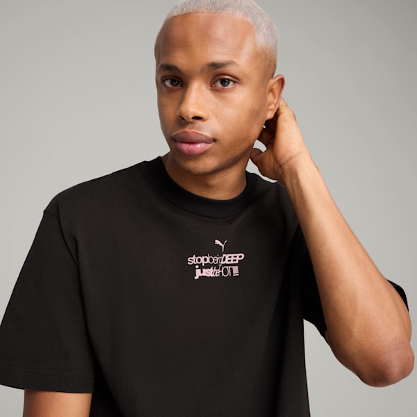 PUMA x CHARLOTTE ROHDE Men's Relaxed Fit Tee, PUMA Black, extralarge-IND