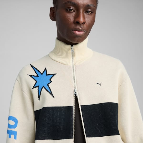 SPECIAL ITEMS Knit Moto Men's Jacket, Alpine Snow, extralarge