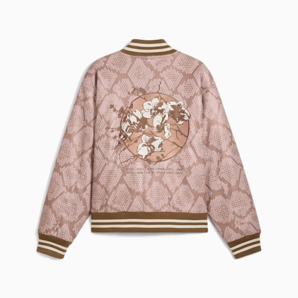 Chamarra universitaria para hombre Year of the Snake, Coconut Crush-AOP, extralarge