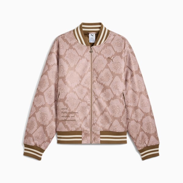 Chamarra universitaria para hombre Year of the Snake, Coconut Crush-AOP, extralarge