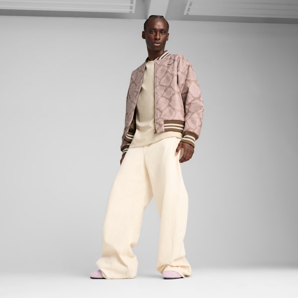 Chamarra universitaria para hombre Year of the Snake, Coconut Crush-AOP, extralarge