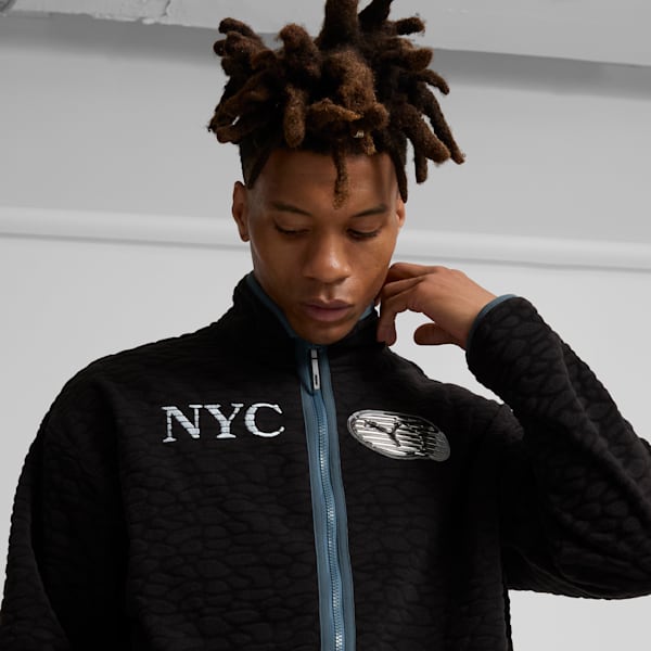 NYC Men's Fleece Jacket, PUMA Black, extralarge