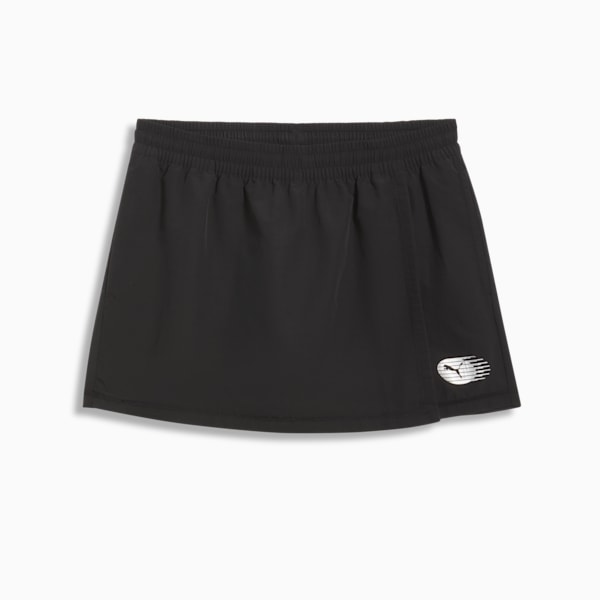 Falda pantalón tejida para mujer NYC Long Run, PUMA Black, extralarge