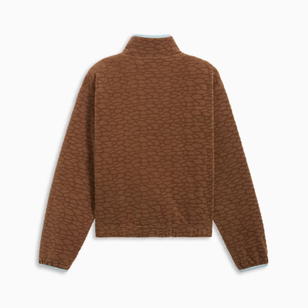 NYC Women's Half-Zip Fleece, Haute Coffee, extralarge