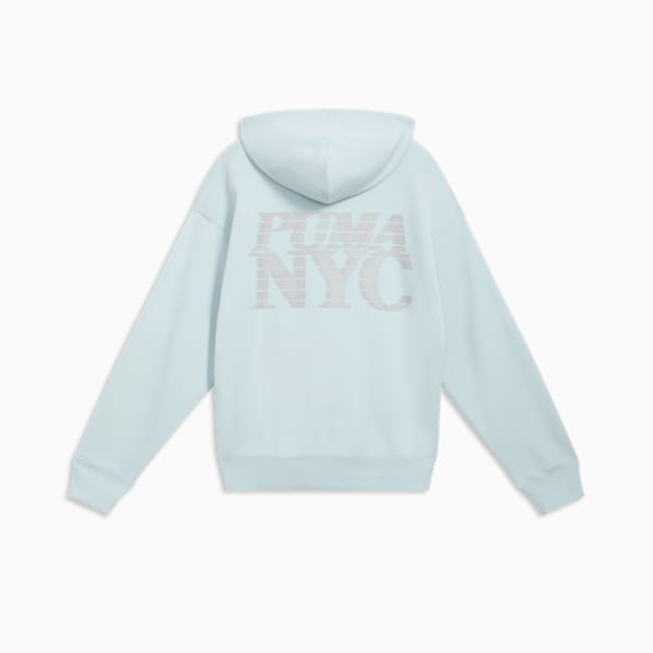 Sudadera con capucha y cremallera completa para hombre NYC Long Run, Frosted Dew, extralarge