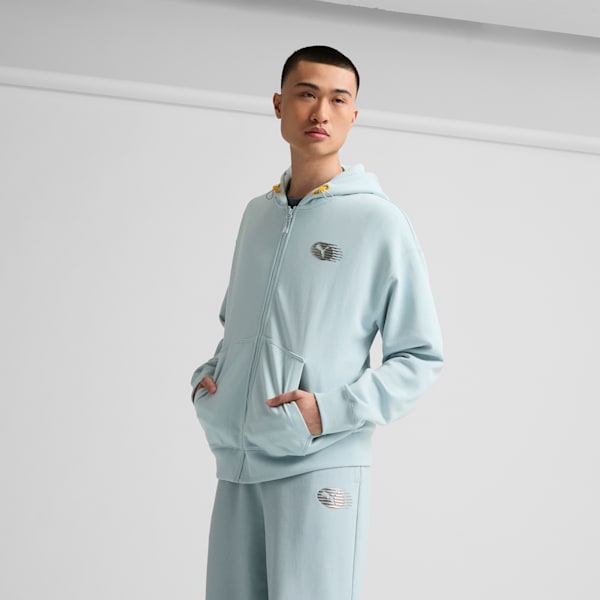 NYC Men's Full-Zip Hoodie, Frosted Dew, extralarge