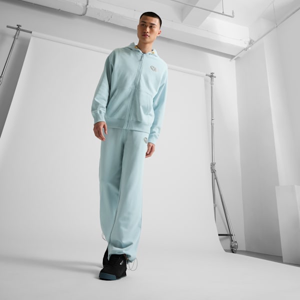 Sudadera con capucha y cremallera completa para hombre NYC Long Run, Frosted Dew, extralarge