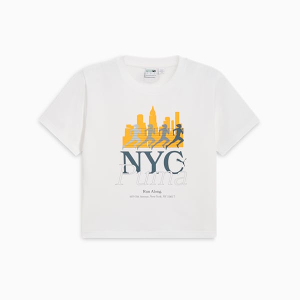 NYC Women's Cropped Tee, PUMA White, extralarge