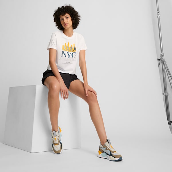 NYC Women's Cropped Tee, PUMA White, extralarge