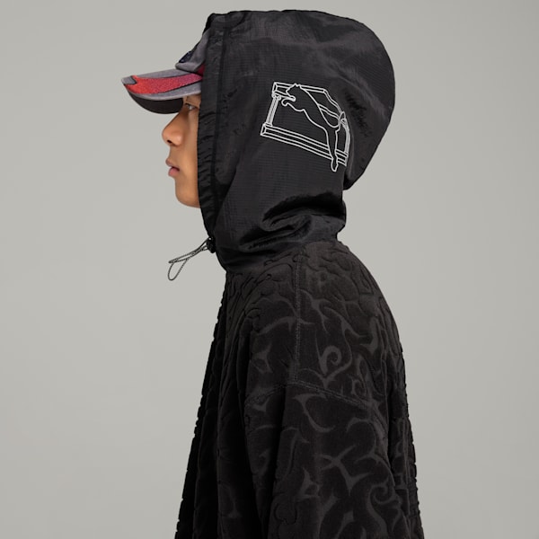 Sudadera con capucha unisex PUMA x ARIES, PUMA Black, extralarge