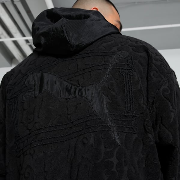 PUMA x ARIES ARISE Oversized Hoodie, PUMA Black, extralarge-IND