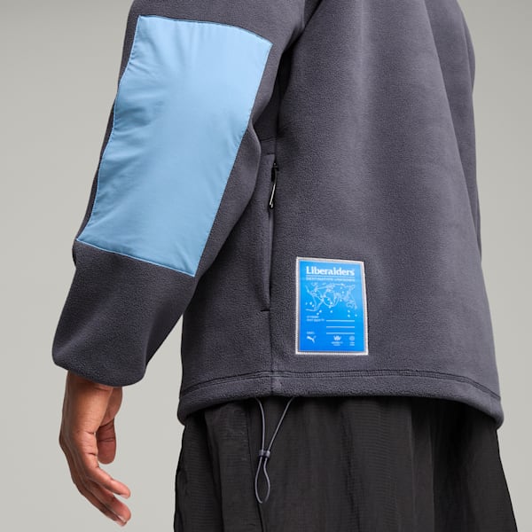 Sudadera con capucha y pasamontañas PUMA x LIBERAIDERS para hombre, Galactic Gray, extralarge