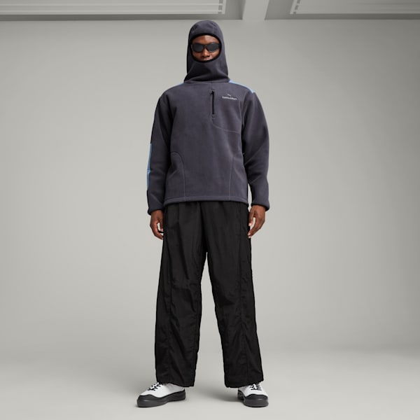 PUMA x LIBERAIDERS Balaclava Men's Relaxed Fit Hoodie, Galactic Gray, extralarge-IND
